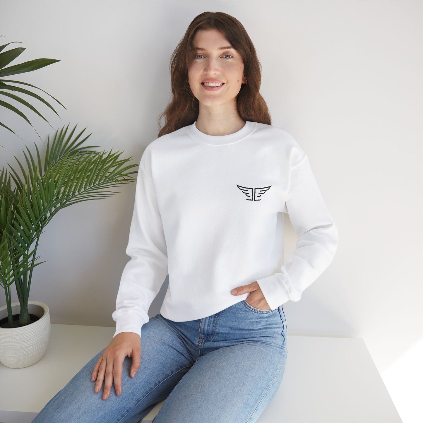 Unisex Heavy Blend™ Crewneck Sweatshirt - Minimalist Icon Design