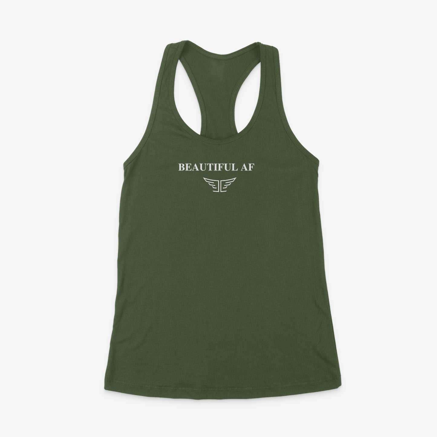 Beautiful AF Ladies racerback tank