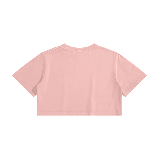 Washed Effect Crop Top - 220 GSM