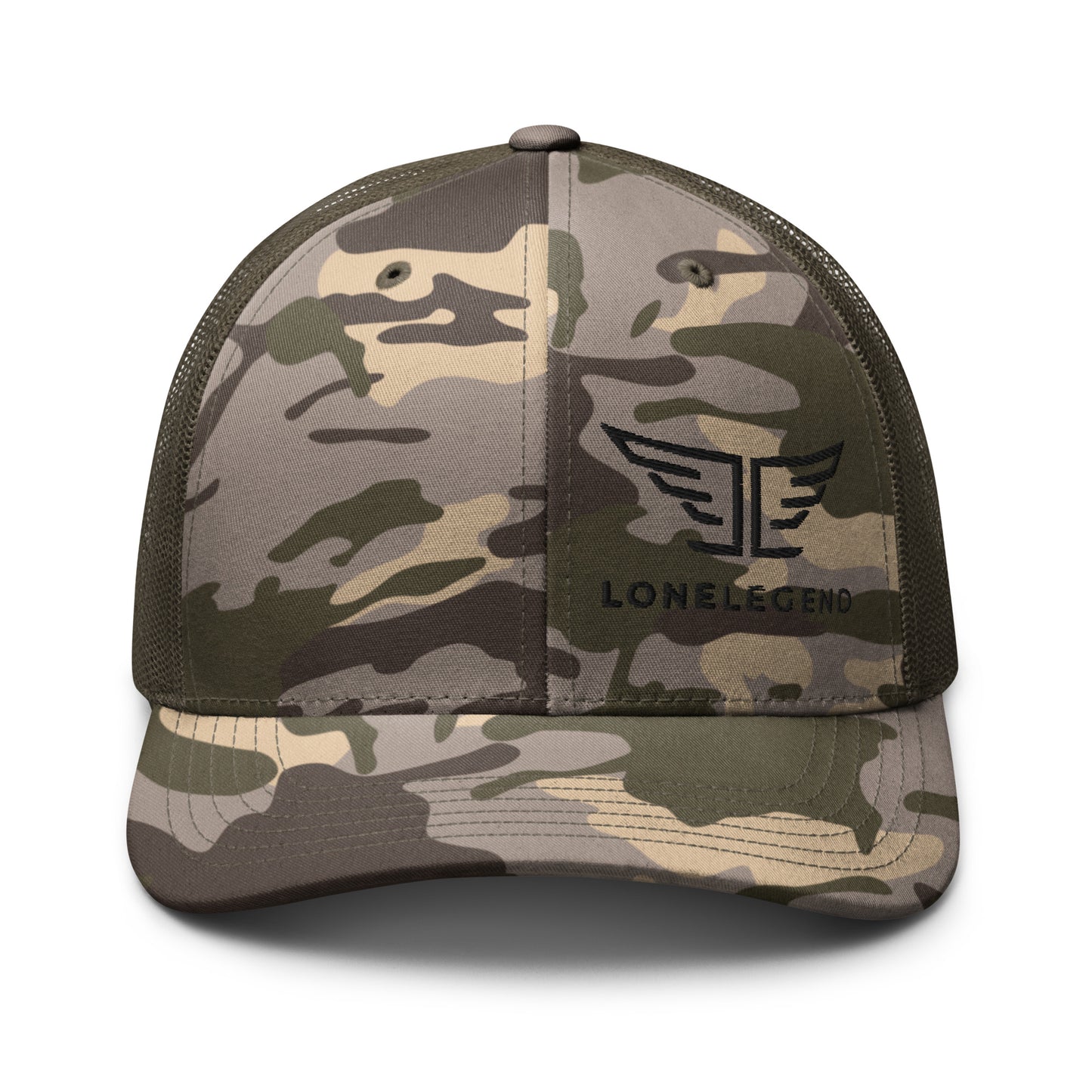 Camouflage trucker hat