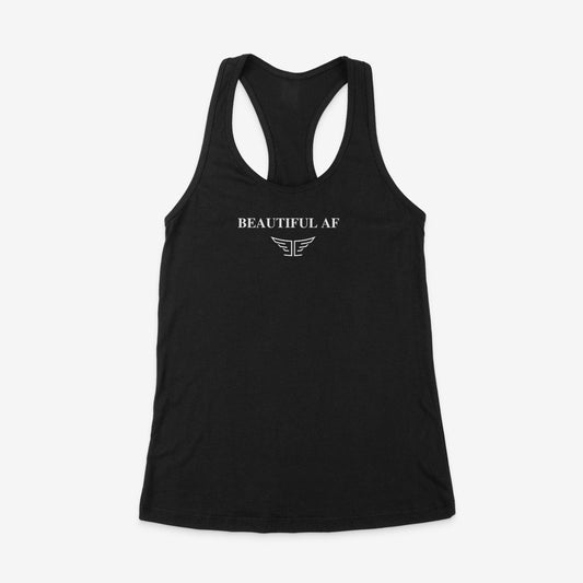 Beautiful AF Ladies racerback tank